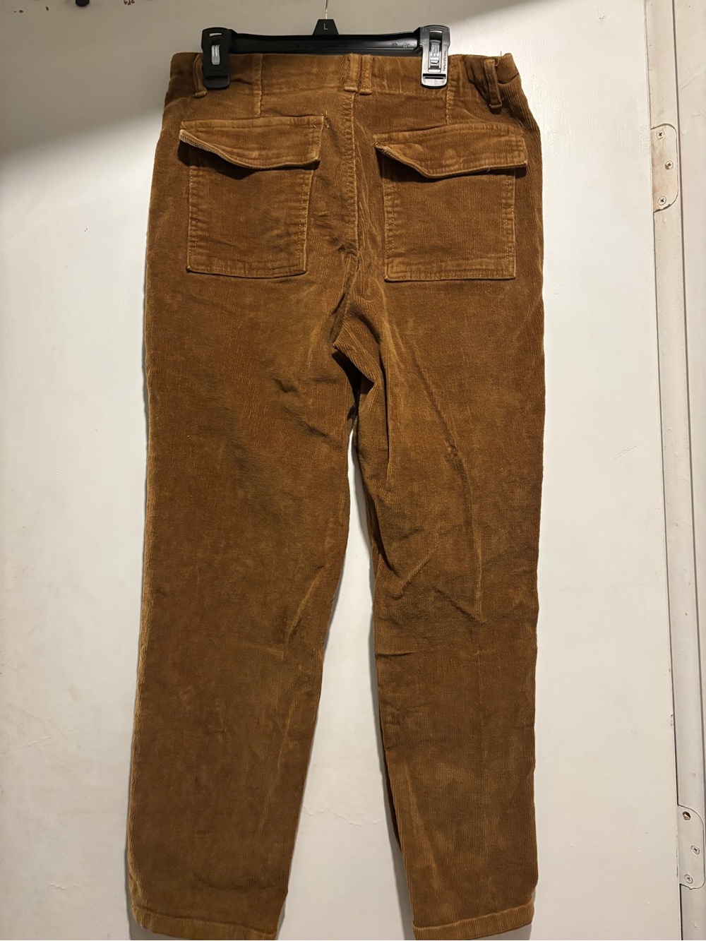 Corduroy High-Rise Pants in Brown